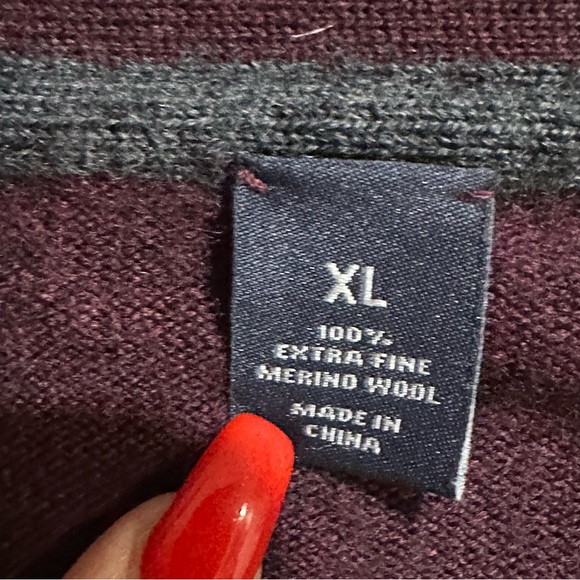 Hart Schaffner Marx Mens Merino Wool Cardigan XL - Picture 7 of 8